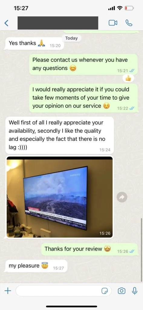 WhatsApp-feedback om kundnöjdhet 2